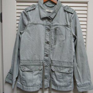 Levi’s Women’s Utility Jacket Medium Green Military Field Safari Cotton